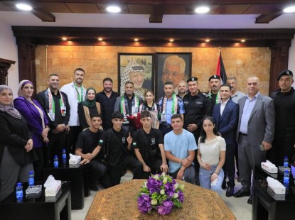 أريحا: استقبال بعثة المنتخب الفلسطيني "للمواي تاي" الفائزة في الألعاب الآسيوية للشباب