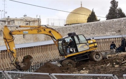 محافظة القدس: أنفاق الاحتلال تهدد بانهيار أجزاء من المسجد الأقصى