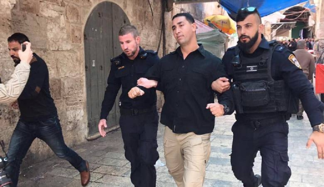 اعتقال احد حراس الاقصى .. "ارشيفية"